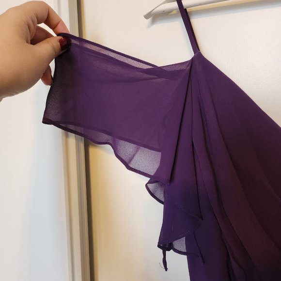 NWT Bridesmaid Dress Bill Levkoff Unworn & Unaltered Flutter sleeve A-line - Picture 3 of 5